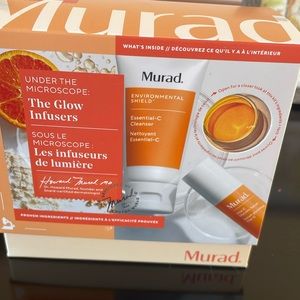 MURAD NWT the glow infusers set.Essential C cleanser&VitaC glycolic serum
